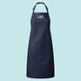 Stencil Personalised Denim Apron With Pocket, thumbnail 4 of 5