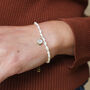 Organic Pearl And Moonstone Bracelet Silver Or 9ct Gold, thumbnail 2 of 6