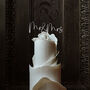 Wooden Script Our Forever Wedding Cake Topper Fa7, thumbnail 9 of 9