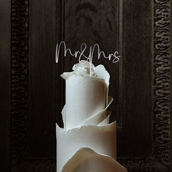 Wooden Script Our Forever Wedding Cake Topper Fa7, 9 of 9