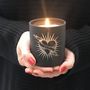 Personalised Starburst Heart Candle, thumbnail 1 of 3