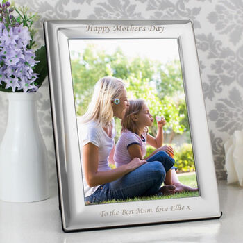 Personalised Mother's Day Silver Plated 5x7 Photo Frame, 2 of 3