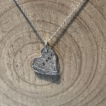Personalised Handmade Sterling Silver Hearts Necklace, 5 of 7