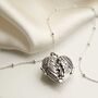 Sterling Silver Love Wings Locket Necklace, thumbnail 5 of 12