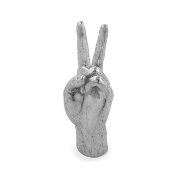 Peace Hand Ornament Silver, 2 of 4