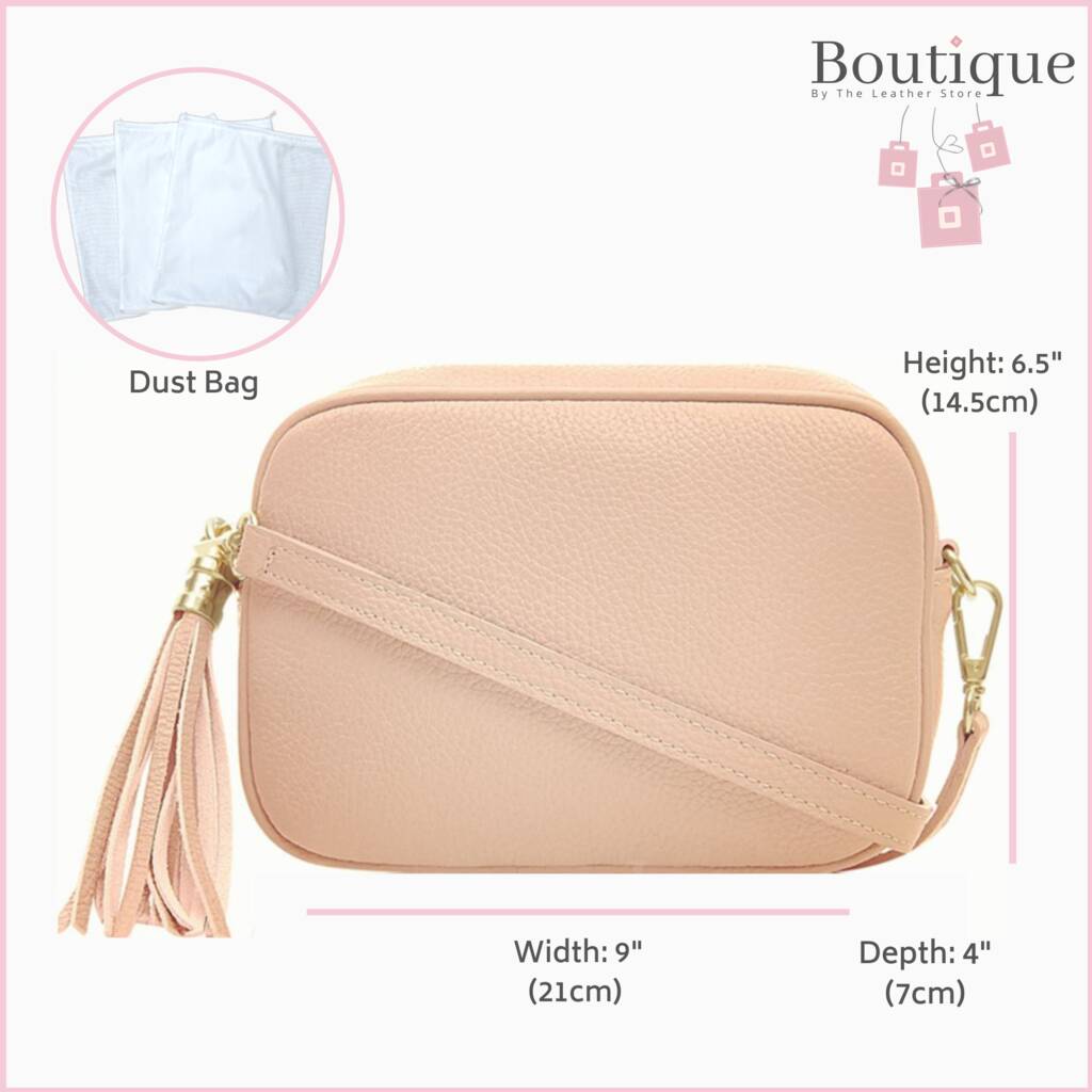 blush pink cross body bag