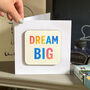 Dream Big Congratulations/Good Luck Coaster Card, thumbnail 1 of 3