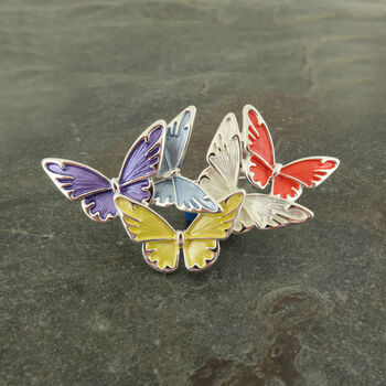 Rainbow Butterfly Brooch, 3 of 4