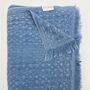 Aegean Waffle Blanket Aegean Blue, thumbnail 5 of 12