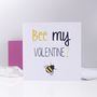 'Bee My Valentine?' Valentine's Day Card, thumbnail 2 of 4