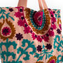 Embroidered Suzani Bag In Pale Pink, thumbnail 6 of 12
