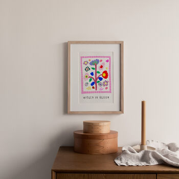 Wisley In Bloom Collaged Painted Floral Surrey Art Print, 5 of 8