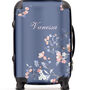 Personalised Pale Blue Floral Suitcase, thumbnail 1 of 7