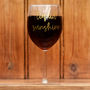 Wording Wine Glass, thumbnail 2 of 9