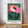 French Flower Market Botanical Art Print, thumbnail 1 of 3