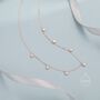 Emerald Green Or Clear Cz Dangle Necklace, thumbnail 4 of 12