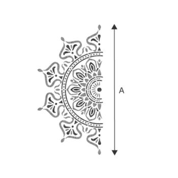 Zara Mandala Indian Motif X Large Stencil, 4 of 7