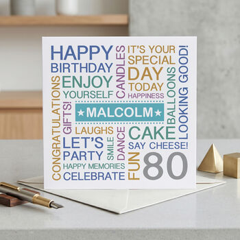 Personalised Any Age Birthday Card, 4 of 4