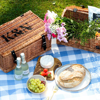 Personalised Picnic Hamper Gift For Couples Wedding Or Anniversary Present For The Home, 8 of 11