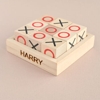 Personalised Kids Noughts And Crosses Retro Game, 3 of 3