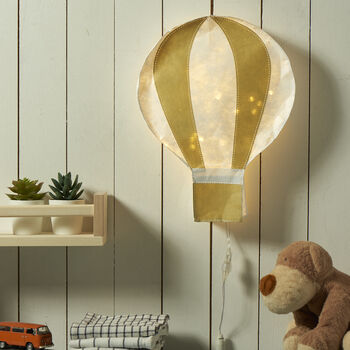 Hot Air Balloon Shaped Lighting For Kids Rooms, 3 of 12