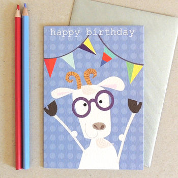 Happy Birthday Goat Card, 2 of 4