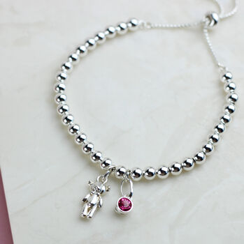 Welcome Baby Personalised Message Bracelet, 8 of 8
