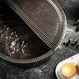 Dark Solid Copper Pedicure Bowl With Footrest, Hammered 350 Mm Diameter, thumbnail 5 of 5
