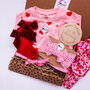 Baby Girl Valentines Day Outfit Gift Set, thumbnail 2 of 3