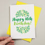 Floral Illustrated Birthday Card Lots Of Colours, thumbnail 2 of 6