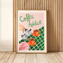Coffee Addict Kitchen Wall Art Print, thumbnail 1 of 11