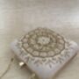 Light Pink Mandala Design Square Clutch Bag, thumbnail 7 of 9
