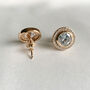 Rose Gold Swarovski Crystal Earrings, thumbnail 2 of 6