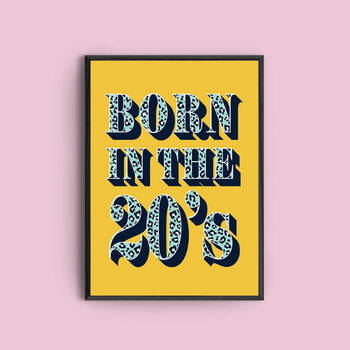 Personalised Birth Decade Art Print, 8 of 8