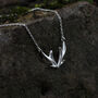 My Baby Deer Antler Wilderness Sterling Silver Necklace, thumbnail 5 of 7