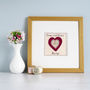Personalised 40th Ruby Wedding Anniversary Card, thumbnail 4 of 11