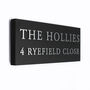 Personalised House Sign With Raised Silver Lettering, thumbnail 3 of 8