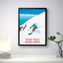 Personalised Female Skier Poster, thumbnail 2 of 7