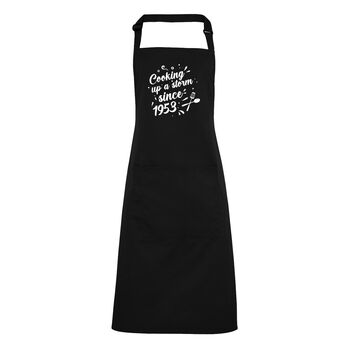 Cooking Up A Storm Birthday Apron 40th/50th/60th/70th, 2 of 5