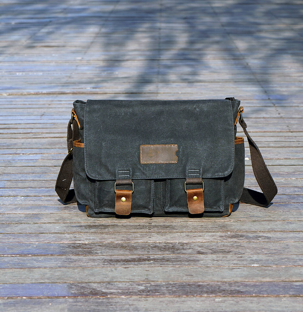 leather postman shoulder bag