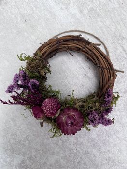 Dried Flower Spring Time Wreath, 5 of 5