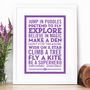 'Be A Superhero' Baby Gift Print, thumbnail 8 of 10