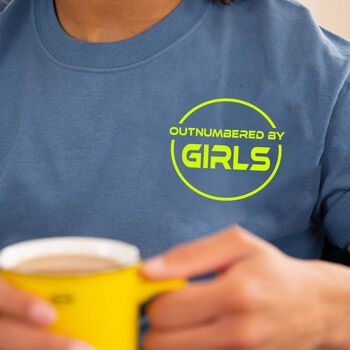 'Outnumbered By Girls' Men's Tshirt, 2 of 12