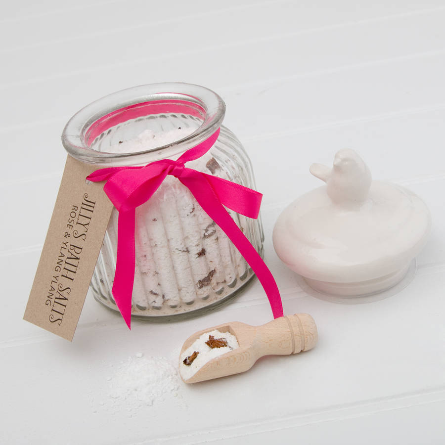 Bath Salts In Glass Jar By Milly Bee