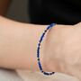 Natural Blue Agate Bracelet, thumbnail 3 of 8