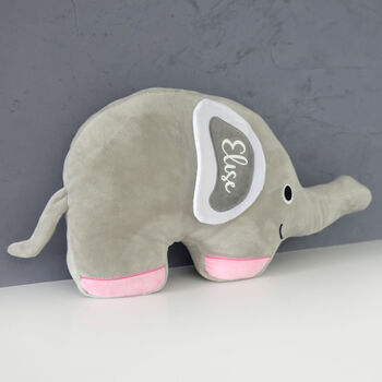 Personalised Padded Elephant Cushion, 2 of 5