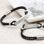 Mens's Infinity And Secret Message ID Bracelet, thumbnail 2 of 6