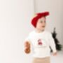 My First Christmas Bear Personalised Embroidered Knitted Jumper, thumbnail 2 of 6
