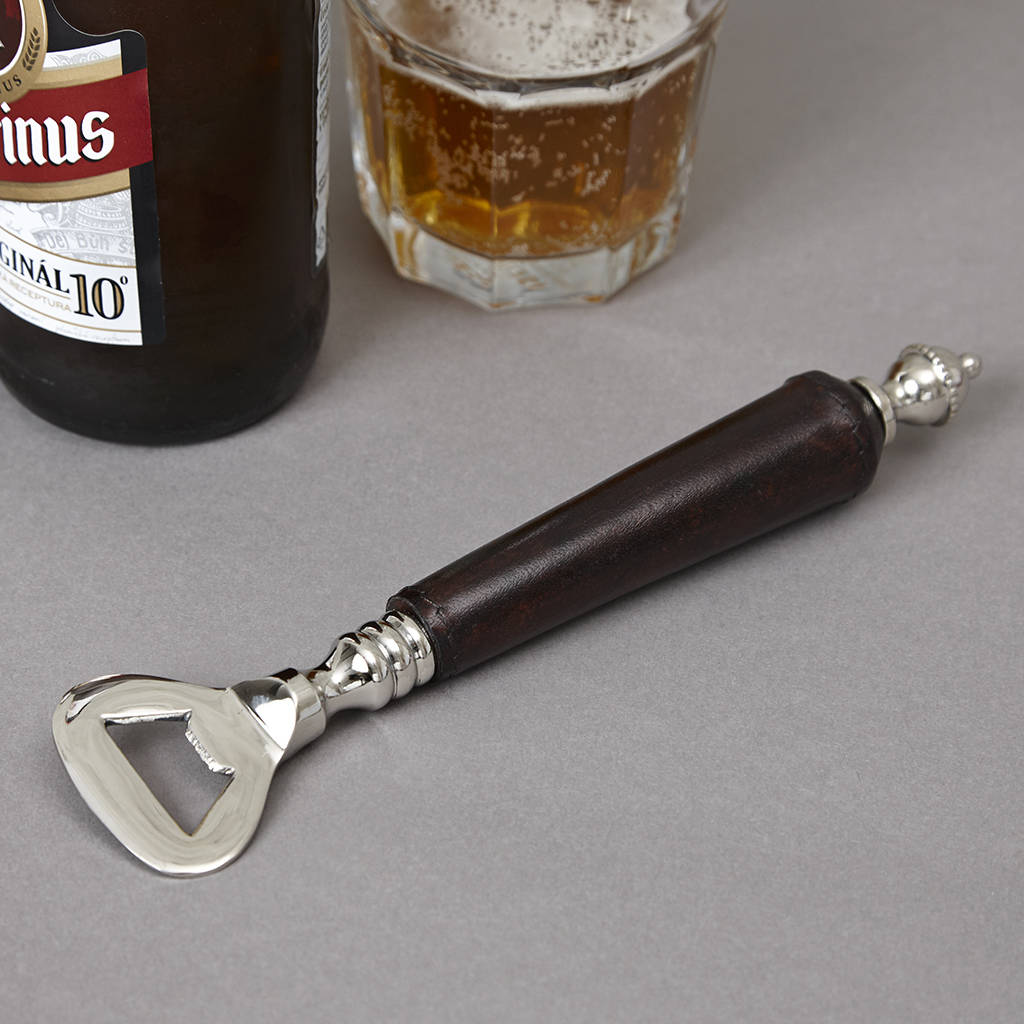 Personalised Leather Bottle Opener By Life Of Riley