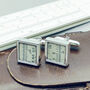 Slide Rule Sterling Silver Cufflinks, thumbnail 5 of 8